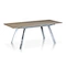 Black extendable dining table